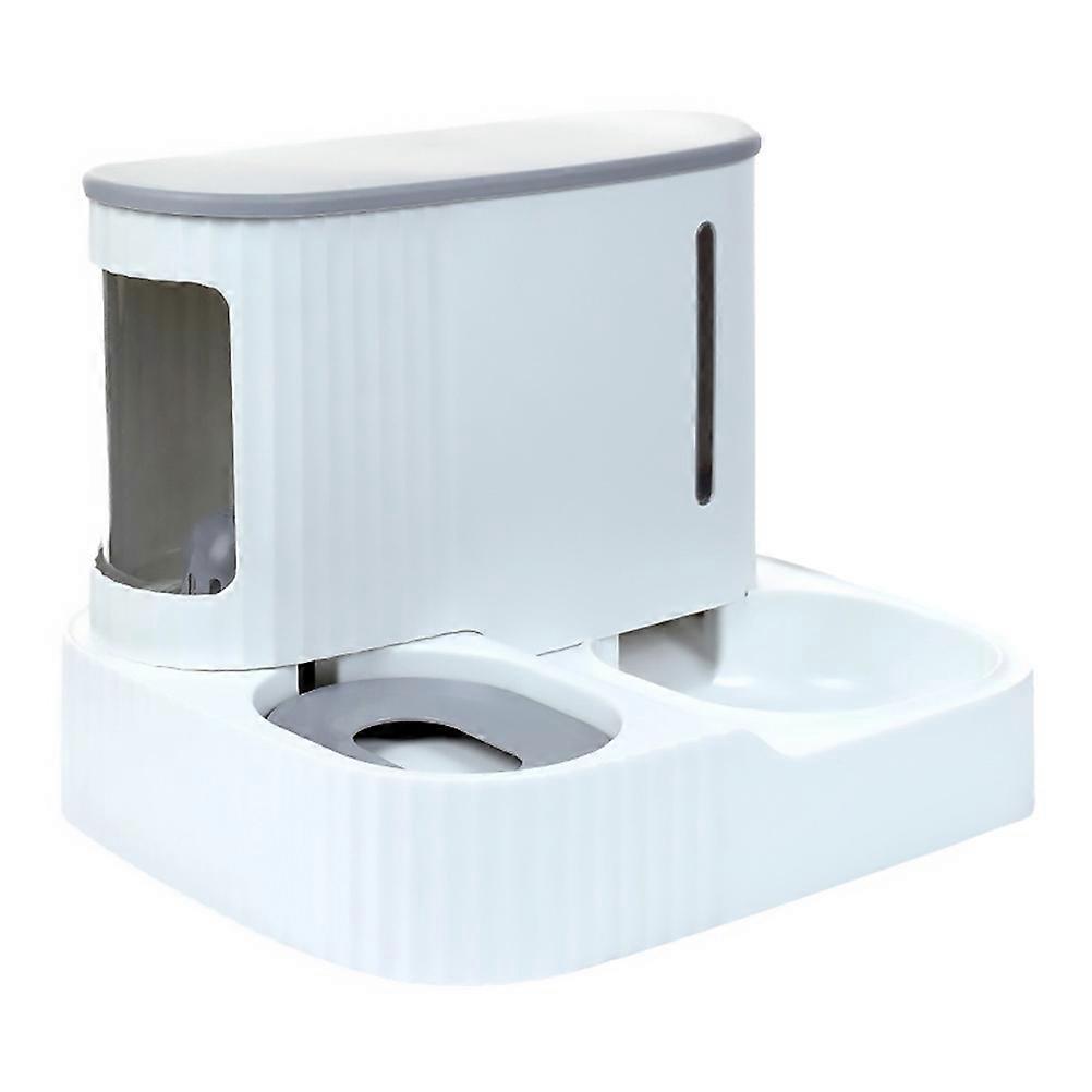 Pet Drinking Feeder Automatic Dog Feeder Cat Feeder Home Use PET Material Gravity Addition 1Pack