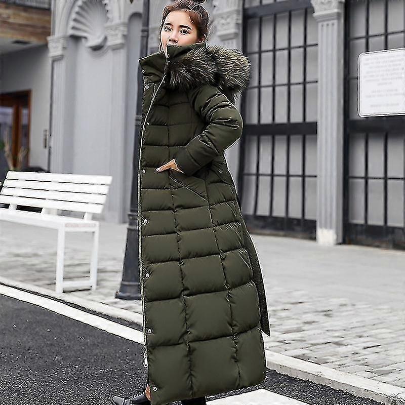 Winter Women's Down Coat Clothes Cotton-padded Thickening Long Jacket Down Plus Size