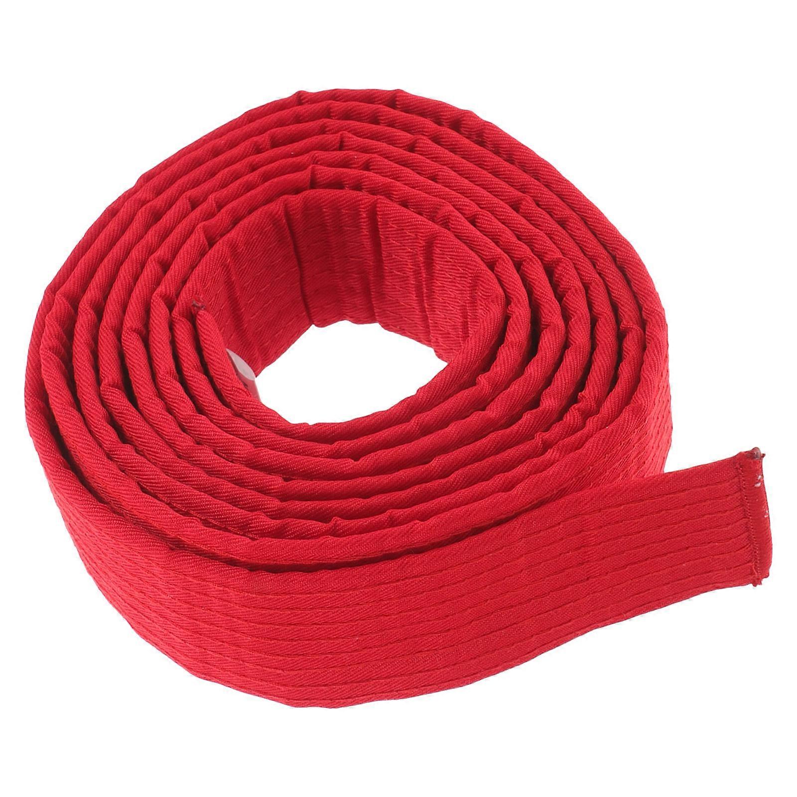 Karate Belt Professional Design Martial Arts Sports Red Long Strip Καθημερινή Χρήση Μέση 94.5×1.6×0.1in 1Τμχ