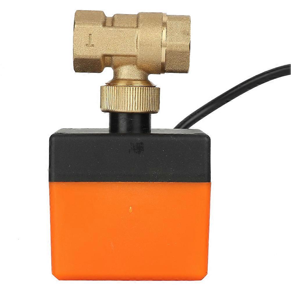 DC 12V G1/2" DN15 Brass 2 Way Motorized Ball Electrical Valve for Flow Control