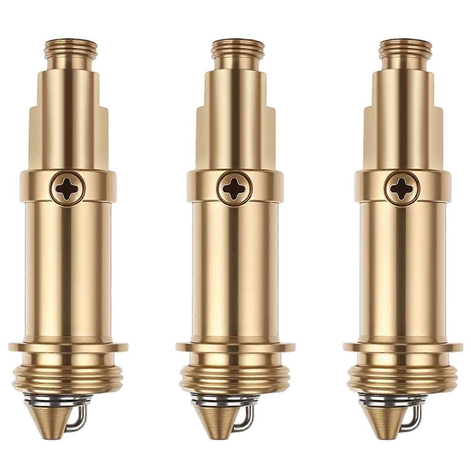 3 Pack Basin Pop-up Replacement, Brass Spring Plugs