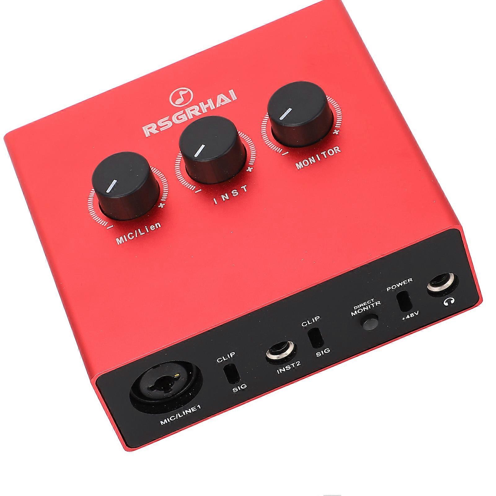 True Stereo USB Audio Interface for Professional Recording and Streaming