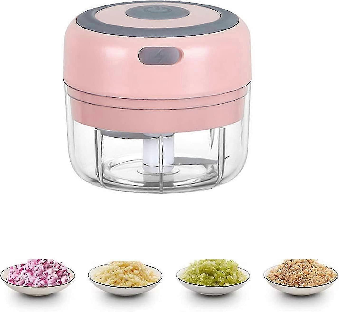 Mini portable cordless electric garlic chopper usb charging 100ml gobabo