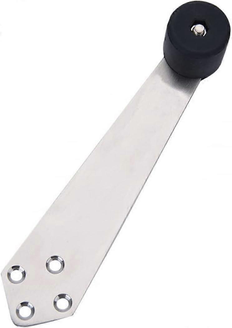 Overhead 90° Door Stop Wall Mounted Holder with Mute Rubber Buffer Brushed Finish for Home and Office Furniture