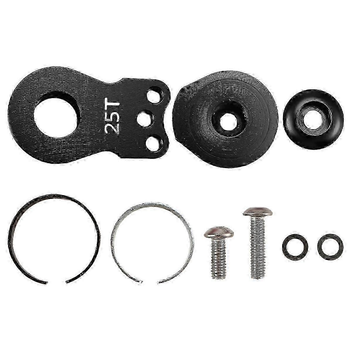 25T Steering Servo Arm Horn 3 Hole for RC Crawler Car Large Torque Digital Servo Upgrade Parts Blac