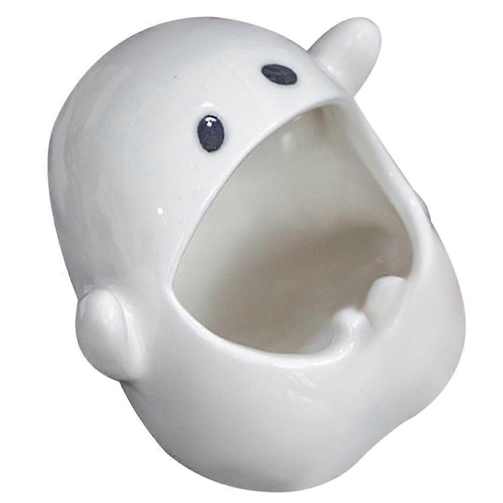 Ghost Ceramics Small Ashes Container Indoor 12.00X11.50X7.00CM Ash Holding 1Pcs