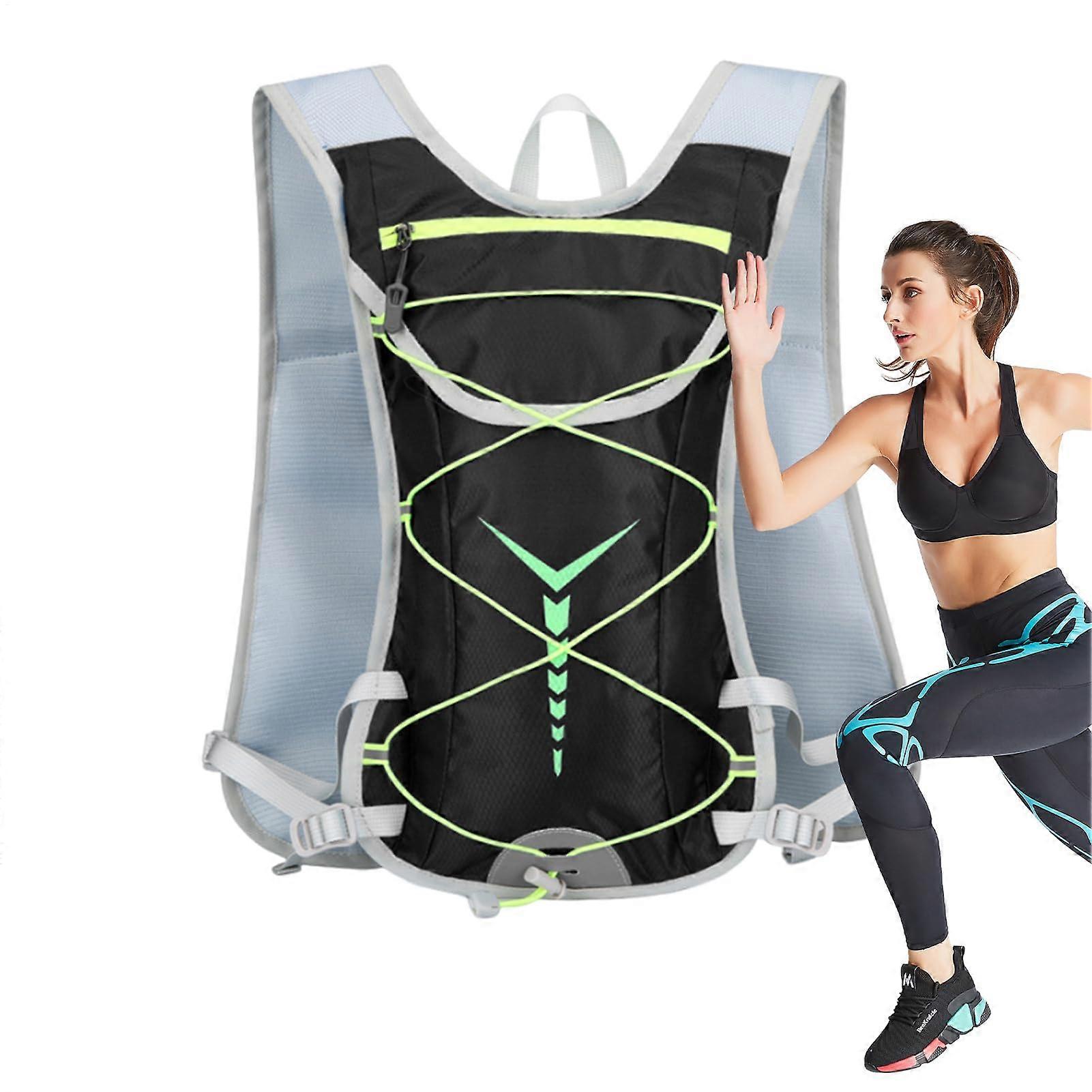 Hiking Hydration Backpack - Black Bicycle Daypack for Hiking, Running, Climbing, Camping, Motorcycle Use