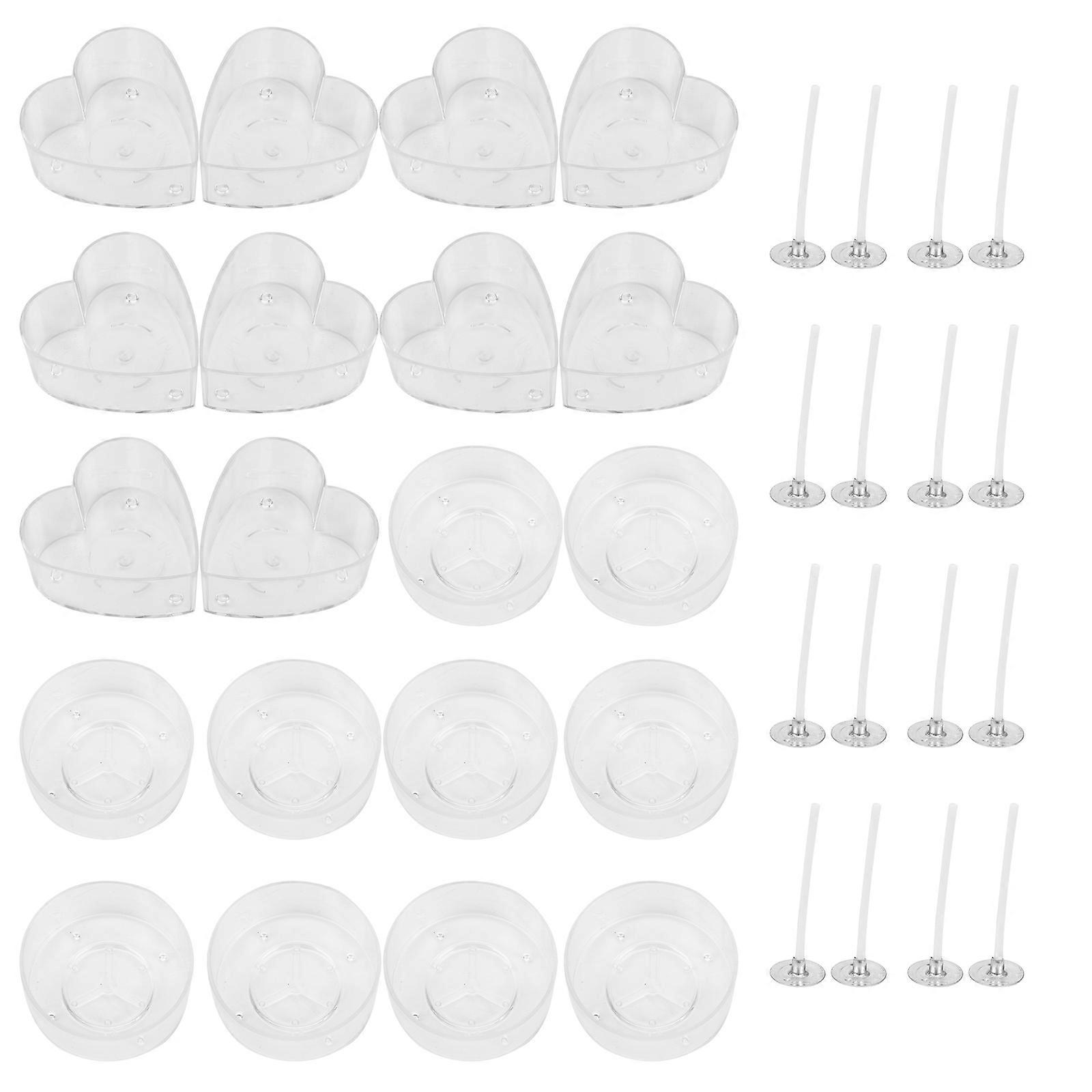Candlestick Mould Diy Candle Making Kit White Color 4x4cm Size Diy Craft Tool For Diy Lovers 1Set