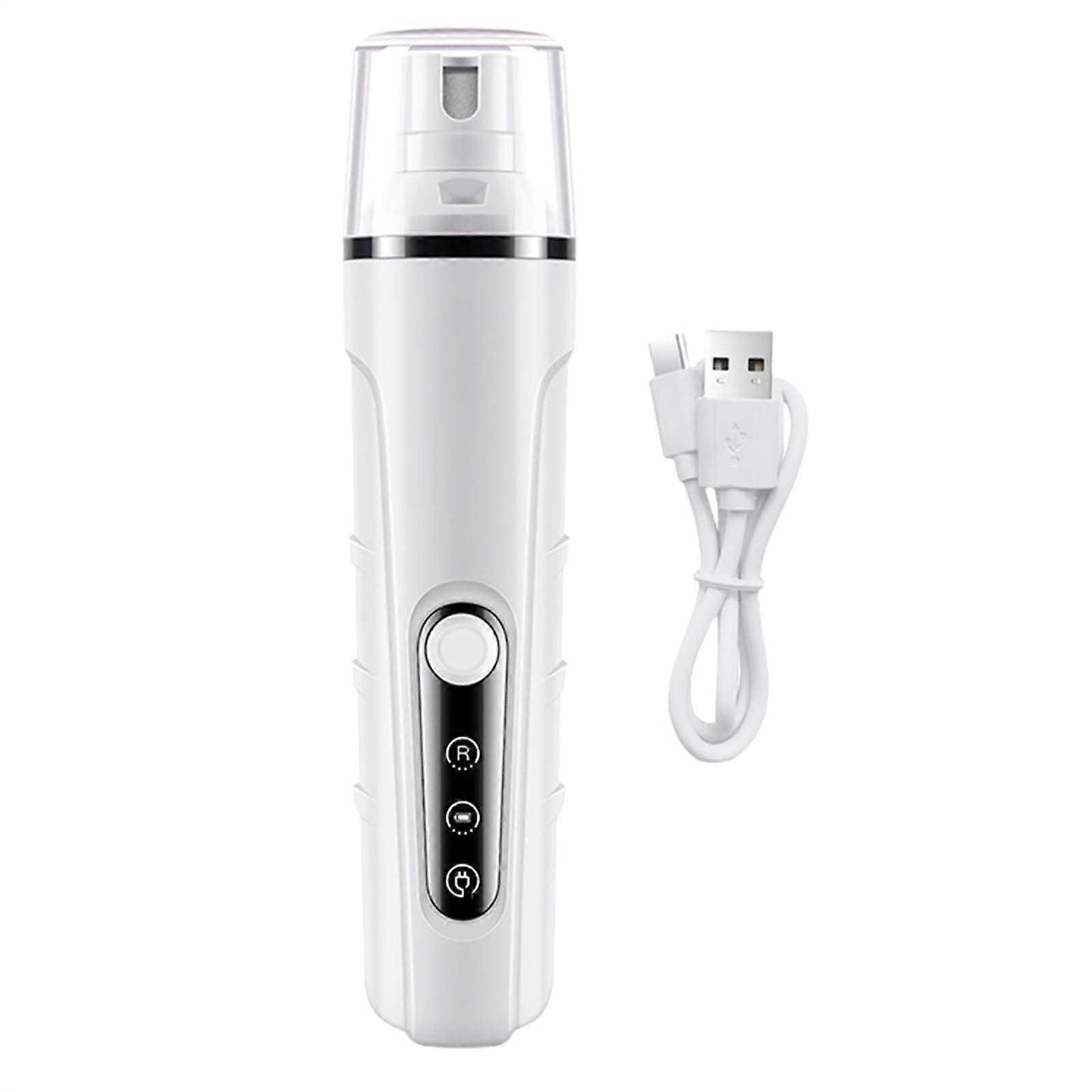 Dog Nail Trimmer, 3Speed Rechargeable Grinder, LED Light, Quiet Grooming Tool