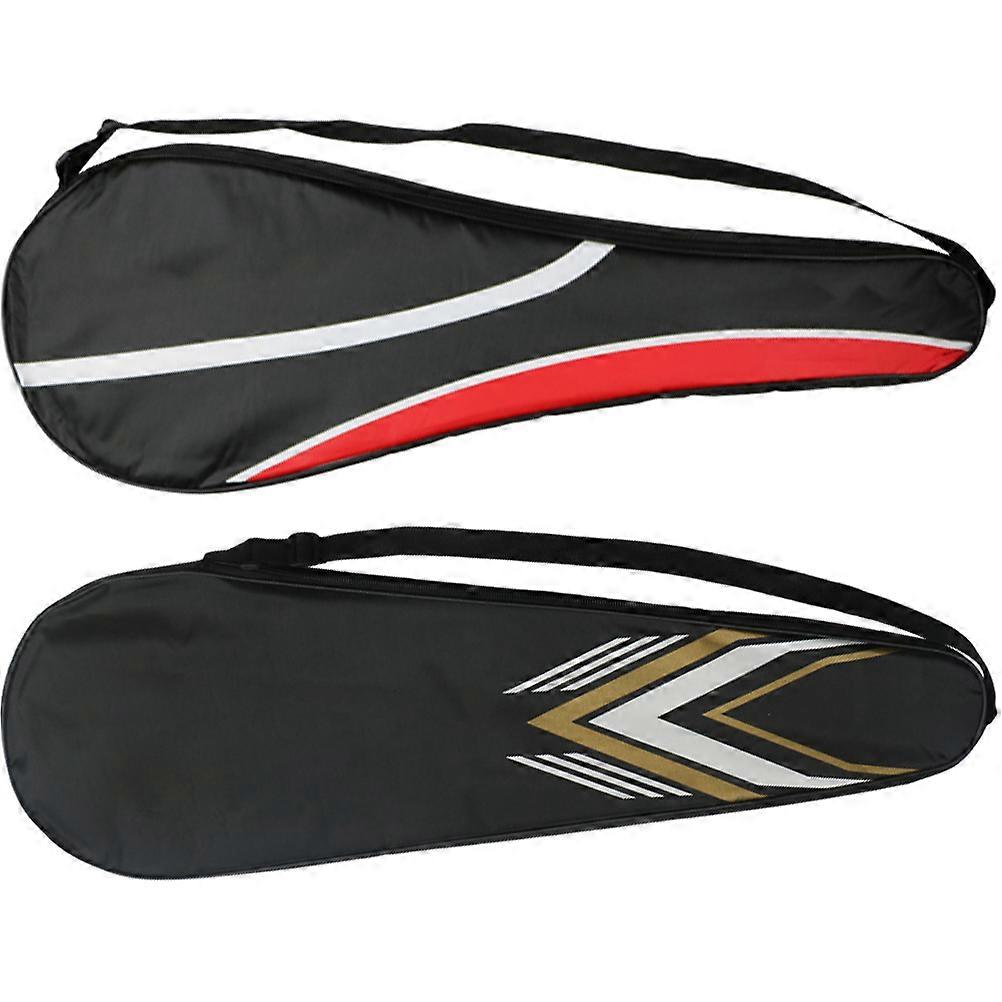 Badminton Racket Backpack Oxford Cloth Adjustable Shoulder Strap Racket Storage 70.00X24.00X9.00CM 2Pcs
