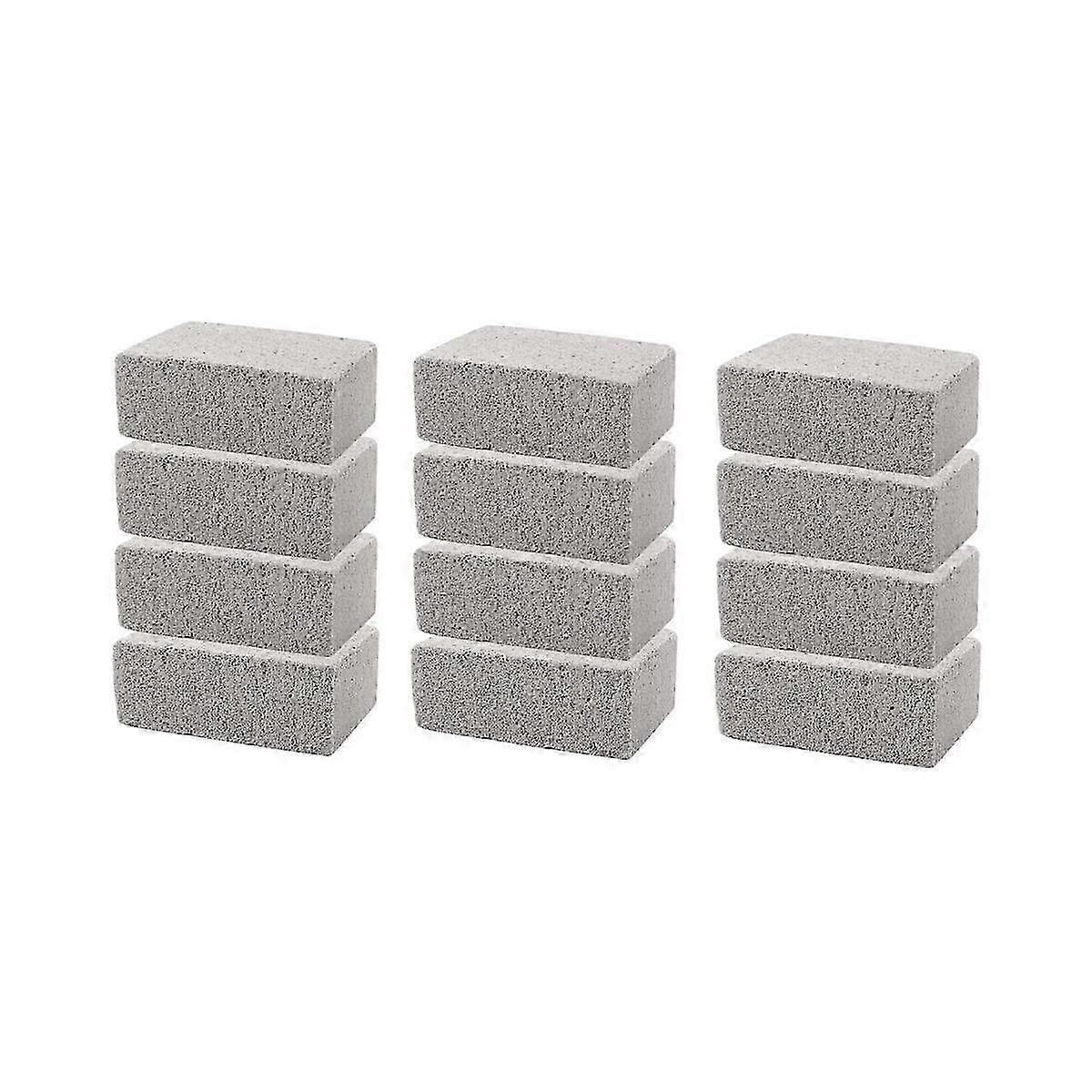 12PCS BBQ Grill Cleaning Brush Stone Pumice Block for Barbecue Rack C