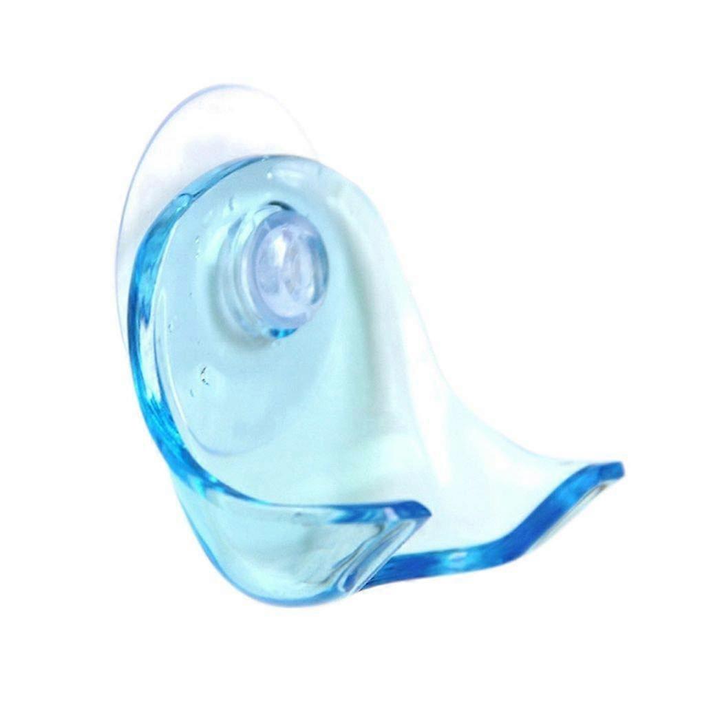 Pack of 2 Plastic Super Suction Cup Razor Holder, Clear Bathroom Razor Storage Rack, Shaver Bracket with Suction Mount