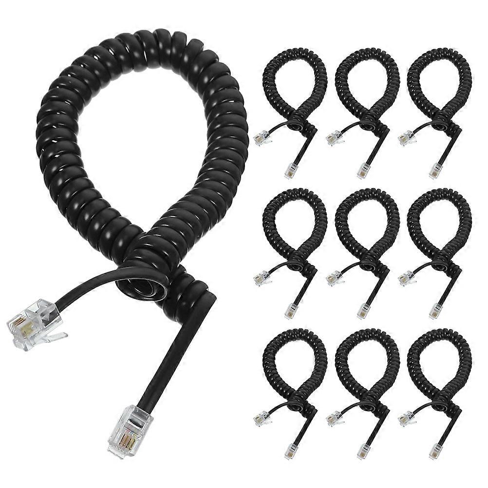 Telephone Cord for Landlines Telephone Receiver Cord Coiled Function 10Pcs