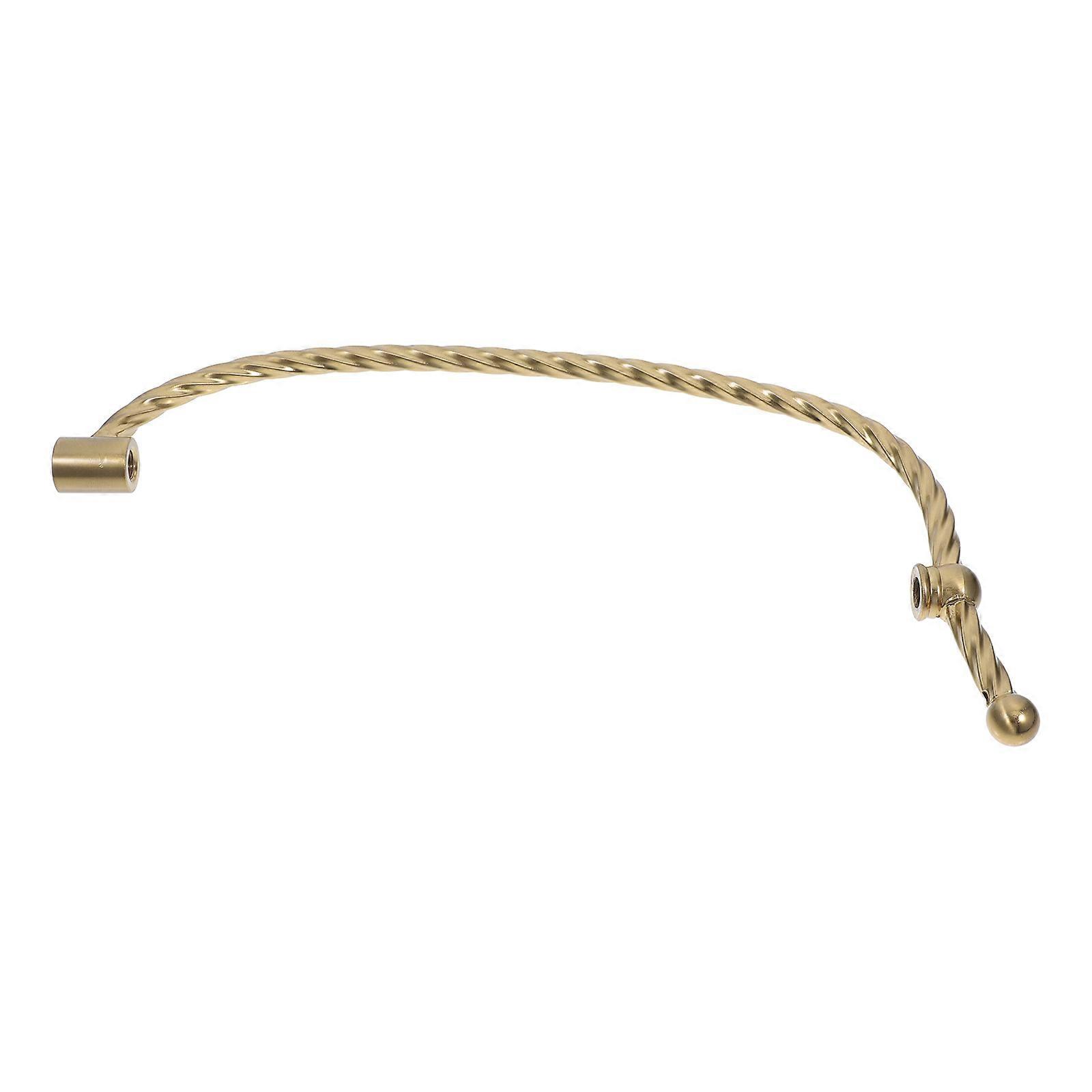 Chandelier Rod Lamp Parts Hardware Curved Stem Pipe Office Decor Single Bend Design 32.50X1.00X1.00CM Diy Lamp Making 1Pack
