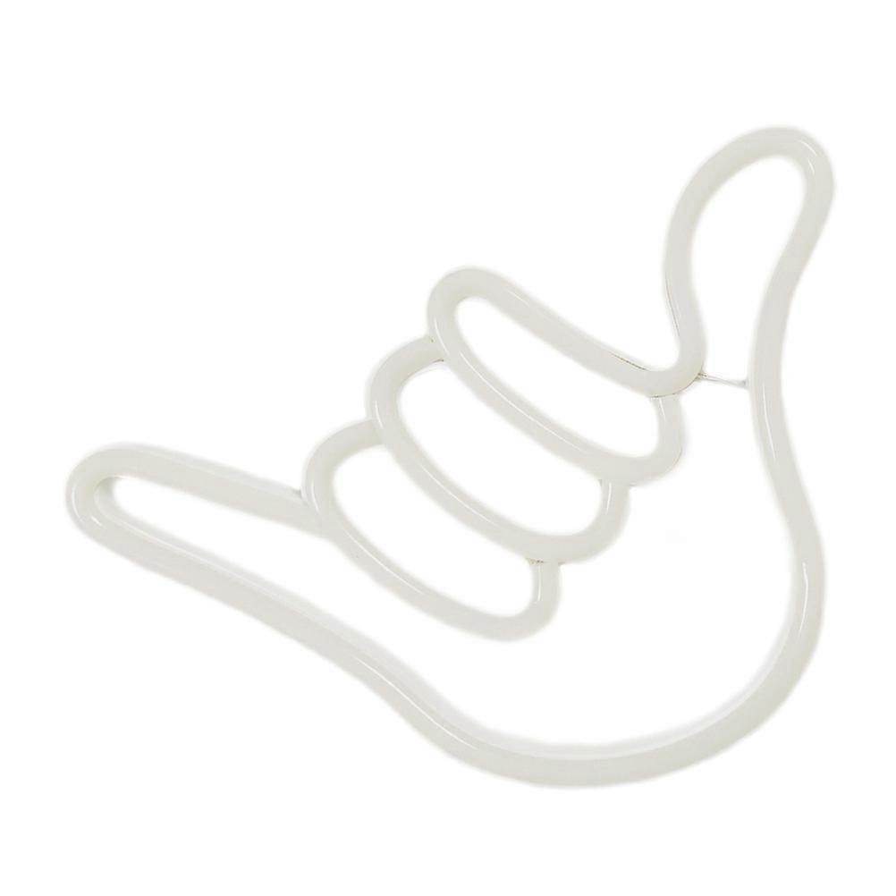 Portable Light Led Hand Shape Lamp Decor Plastic Usb and Battery Powered 1Pack