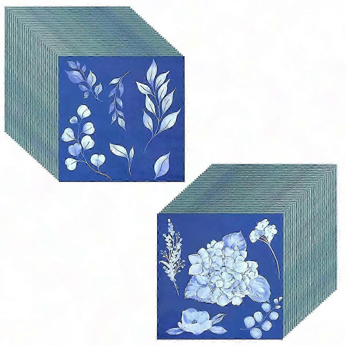 High-Sensitivity Cyanotype Art Kit with 60 Sheets for Nature Prints and Drawings