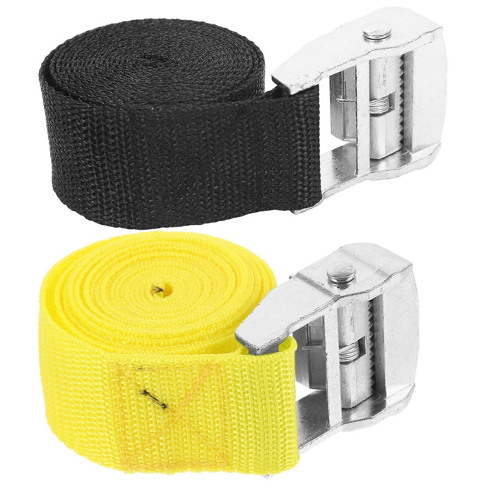 2pcs Adjustable Polyester Tie Down Straps for Secure Luggage, Motorcycles, Kayaks, and Bicycles – Durable Fixed Rope