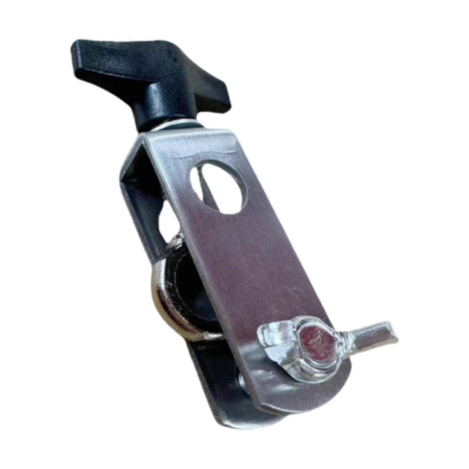 Trommel Hoop Connection Holder Snare Hoop Cowbell Stand Clip without Cowbell Drum Parts Multipurpose Tambourine Clip Drum Clamp, Black