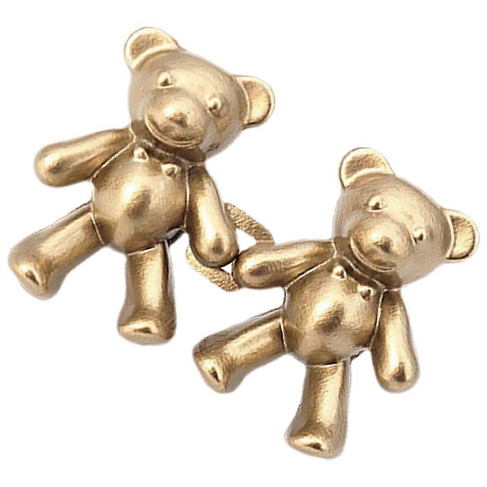 Bear Shaped Adjustable Waist Button Pant Clip for Jean Tightening – Reusable Chic Waist Adjuster for Casual and Formal Wear