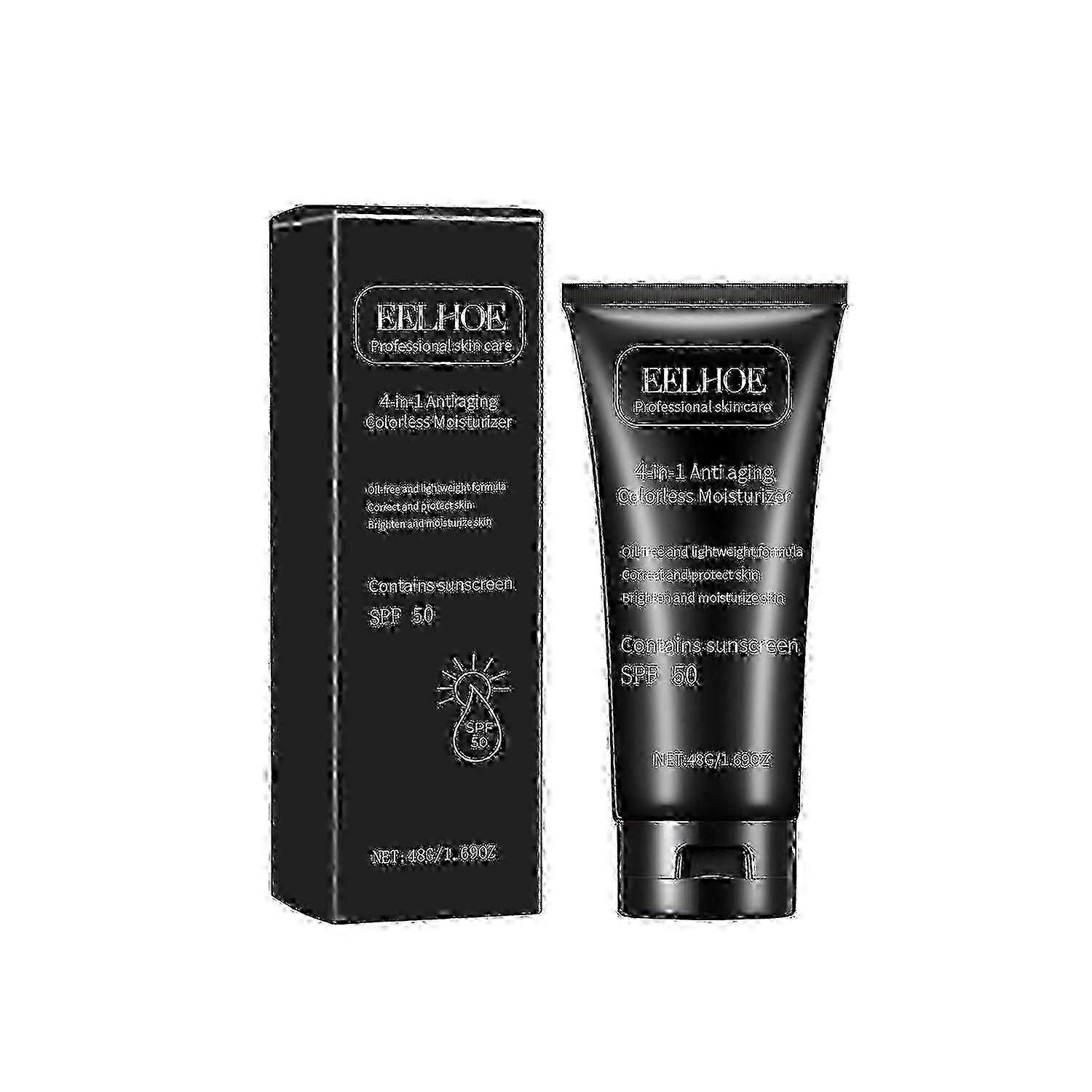 EELHOE 4-In-1 Anti-Aging Colorless Moisturizer, Anti-UV Brightening Skin Moisturizing And Protective