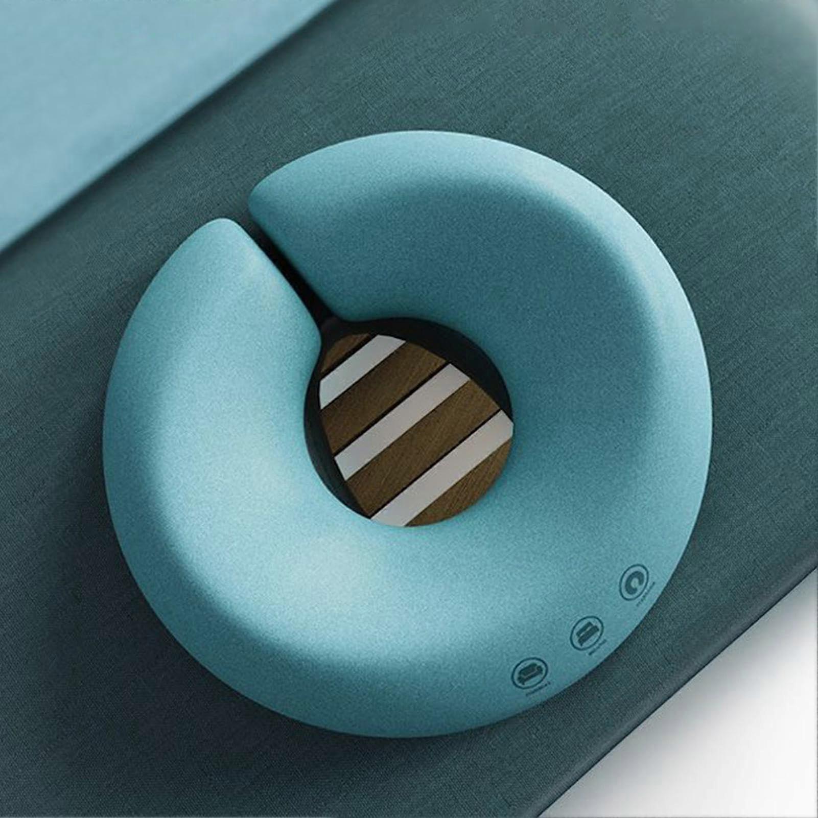 Massage Bed Headrest, UShaped Face Cushion, Face Support Pillow – Blue