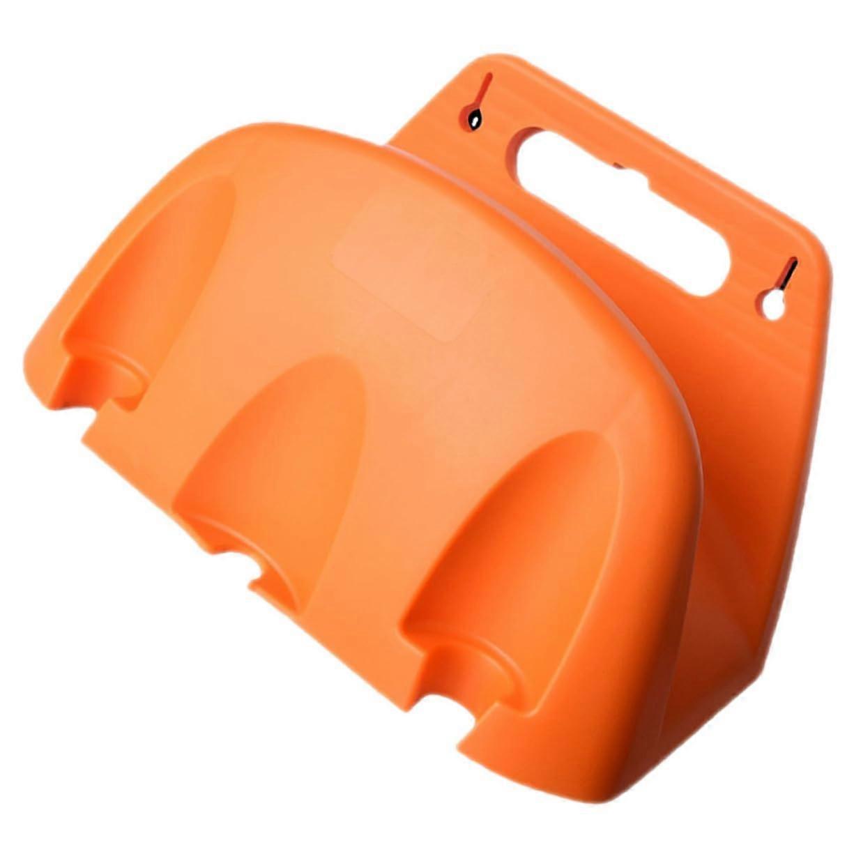 Wallmounted garden hose holder, sturdy and robust hose hanger for storing water hoses in gardens and garages, prevents tangles and extends lifespan.