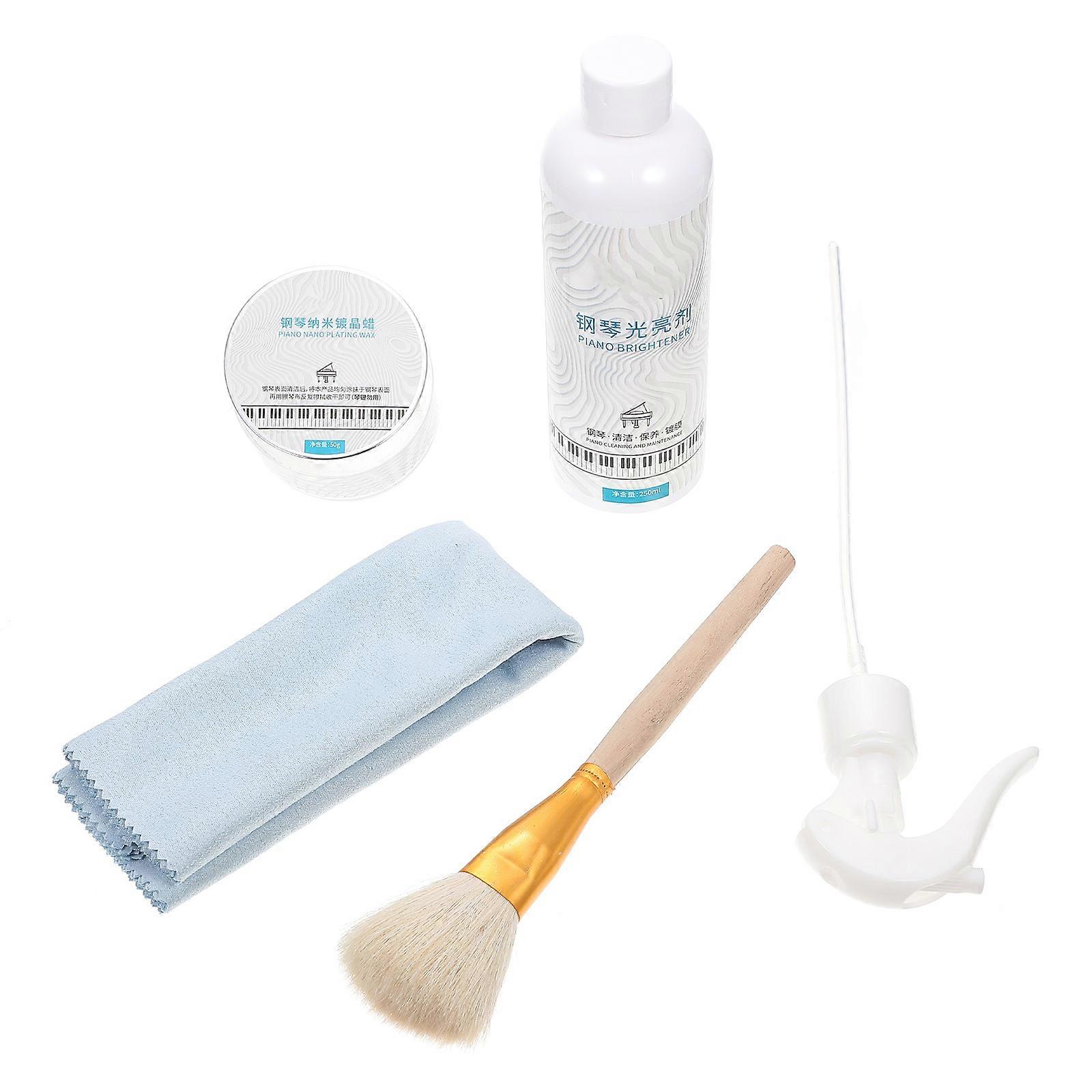 Multi Functional Piano Cleaning Kit with Polishing Wax and Durable Cloth for Removing Dust, Fingerprints, Stains, and Oily Dirt – Essential Piano