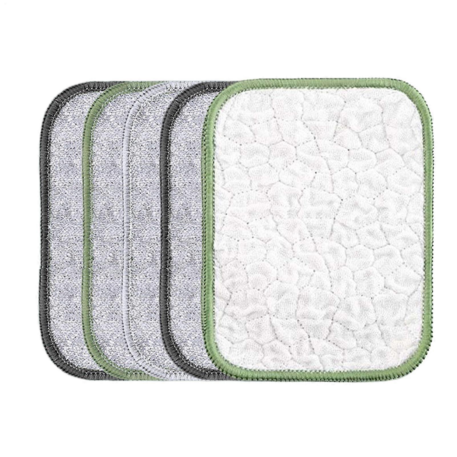 Scratch wire dishcloths, dishcloths for wet and dry cleaning, 5piece multifunctional dish sponges for pans, grills, ovens, dishes, and cookware.