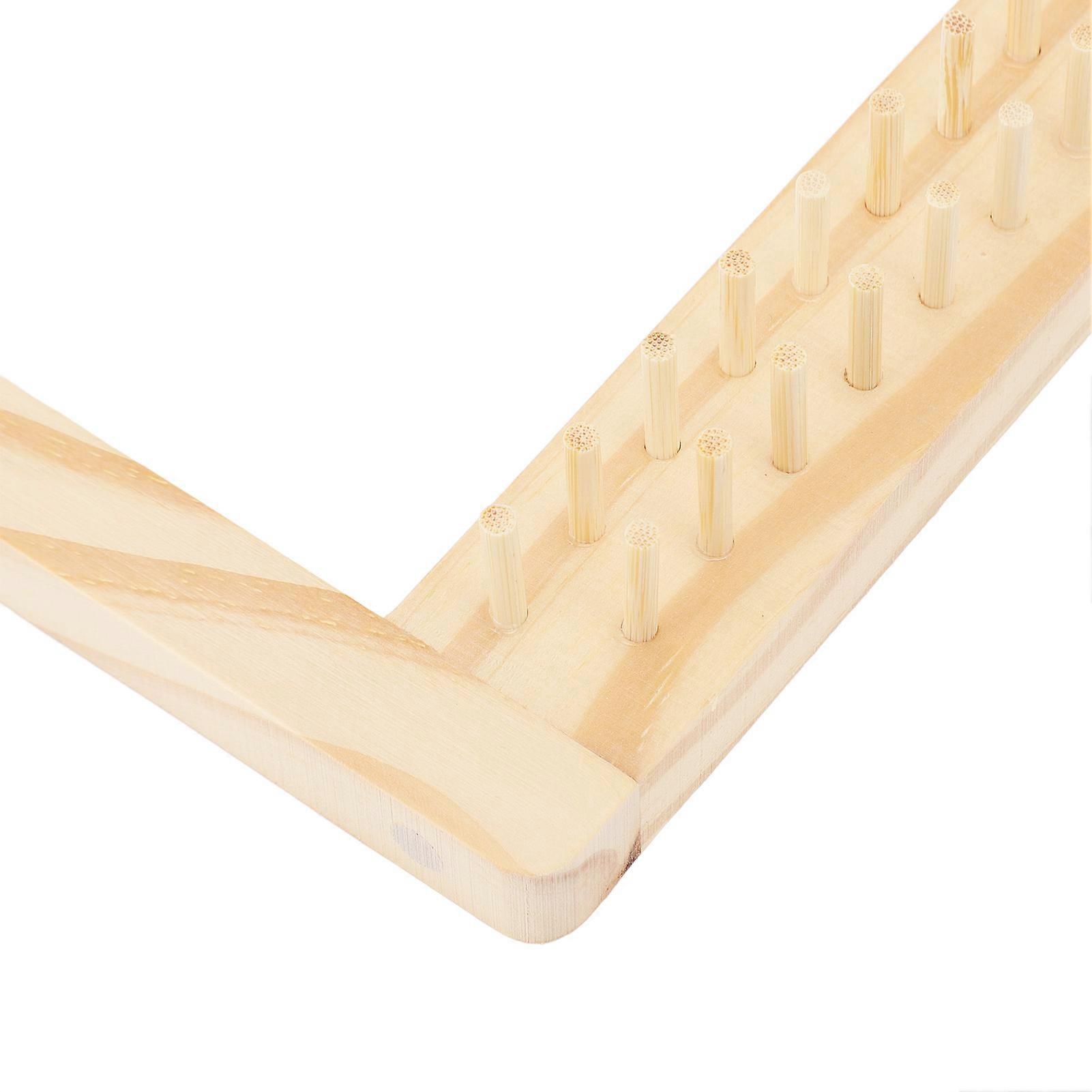 Weaving Loom Kit DIY Handcraft Rectangle Wooden Multi Craft Weaving Loom with Needles Thread for Weaving Lovers