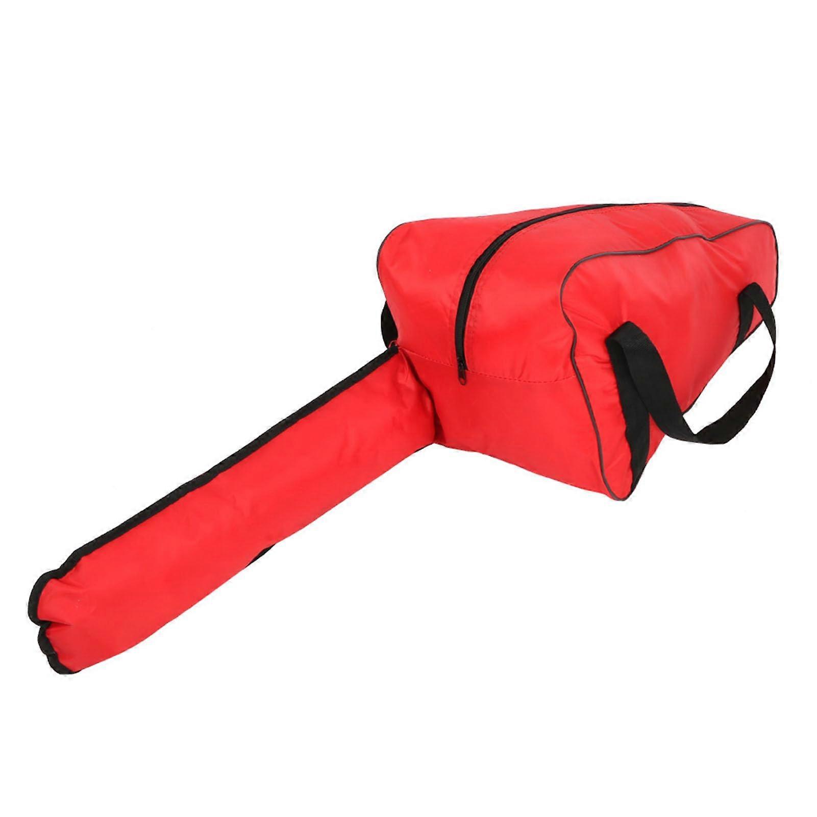 Chain saw storage bag with long zipper, waterresistant Oxford fabric kit bag for chain saws (20 inches).