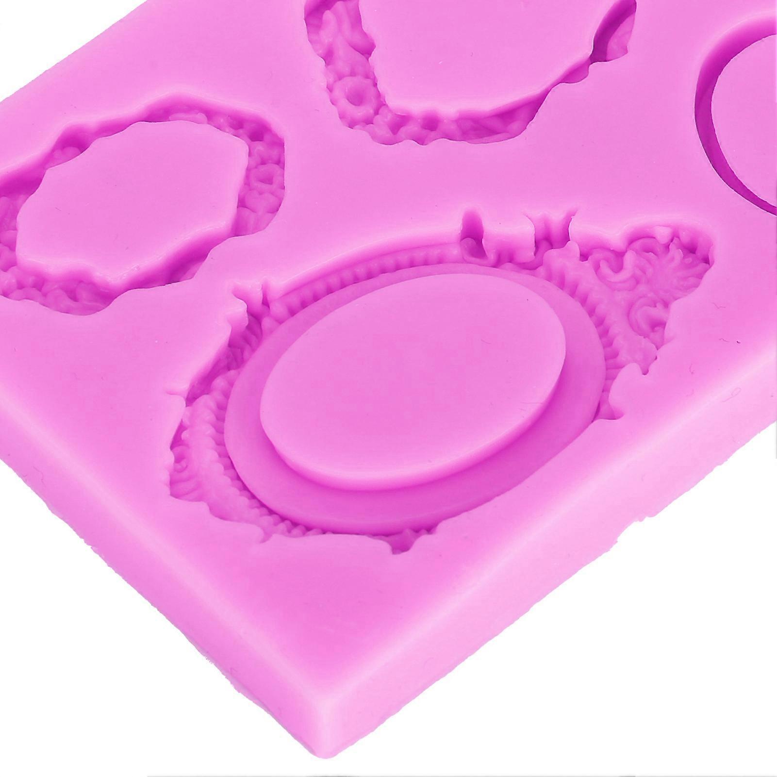 4pcs Picture Frames Silicone Mold Cake Decorating Photo Frame Chocolate Making Mold