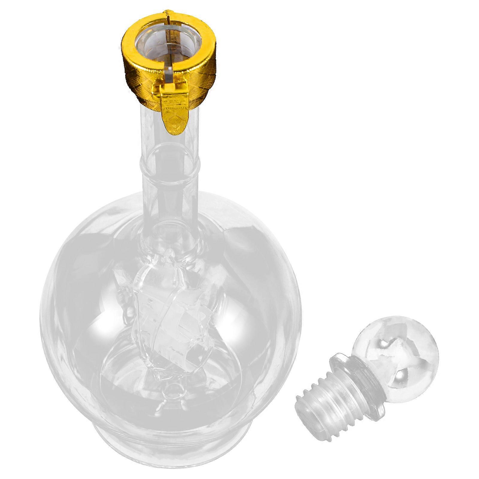 Whiskey Decanter with Elegant Design for Wine Storage and Display Made of High Borosilicate Glass 500ml