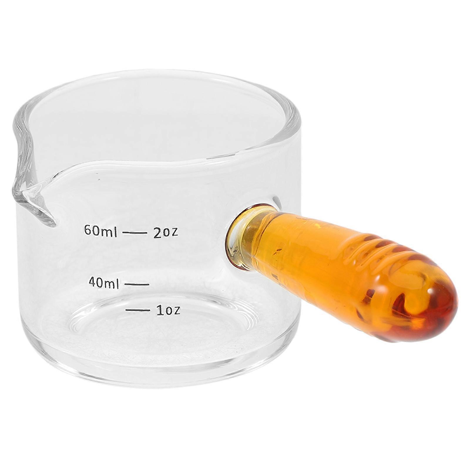 Mini Glass Pitcher Measuring For Home Use Restaurants 1Pack