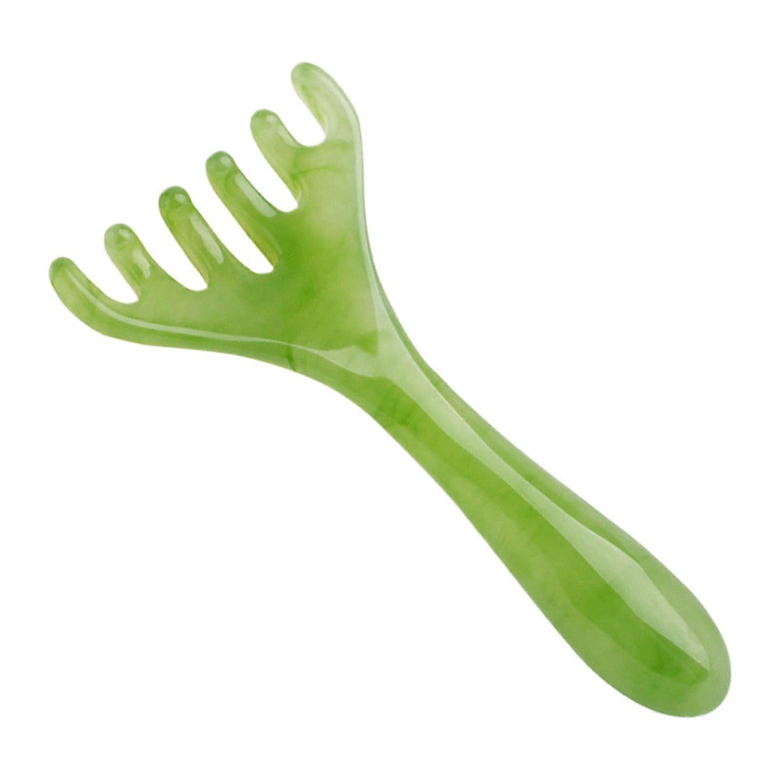 5massage comb with six claws widetooth massage comb scalp wooden comb head massage stimulator Sha comb tool for men and women