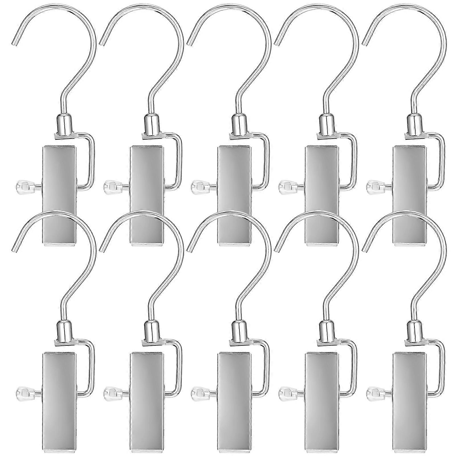 10 Pcs Boot Hangers Clothing Clips Laundry Hanging Hooks Store Clip Set