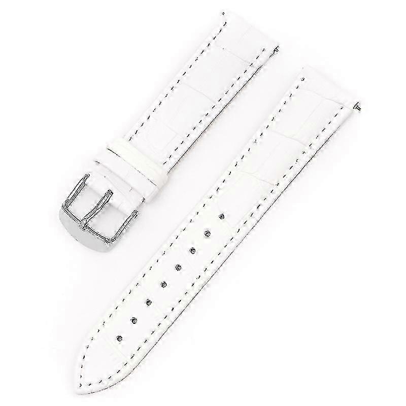 18/19/20/21/22/24mm Pulseira Relógio Grão Bambu 22MM Branco