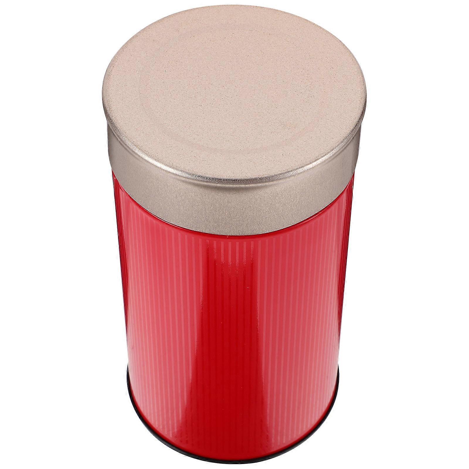Tinplate Tea Can for Loose Tea and Grains 1 Set Tea Storage Jar Container