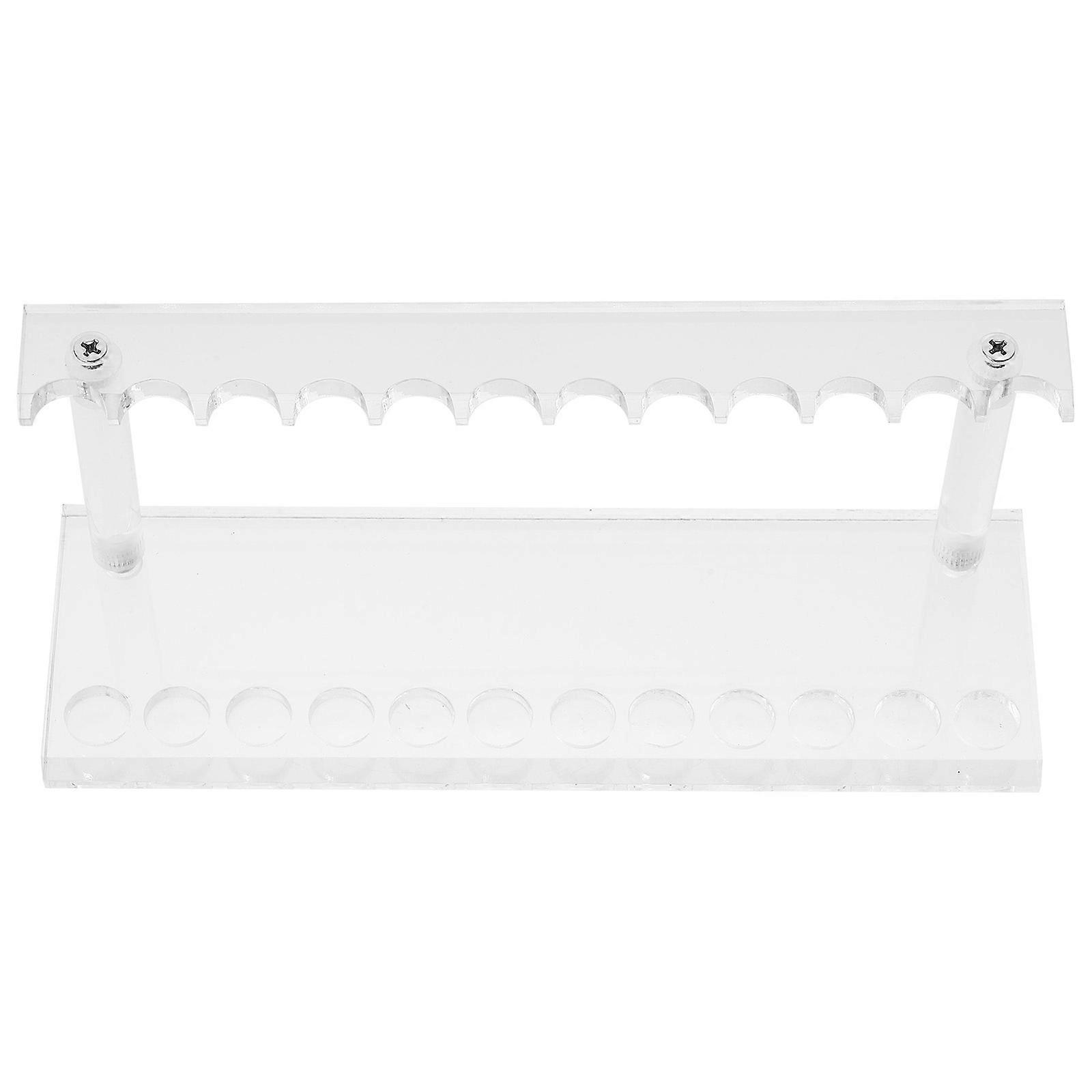 Pen Holder Stand Acrylic Display Rack Home Use Office Use 21.8X8.5X7.8CM Storage 1Set