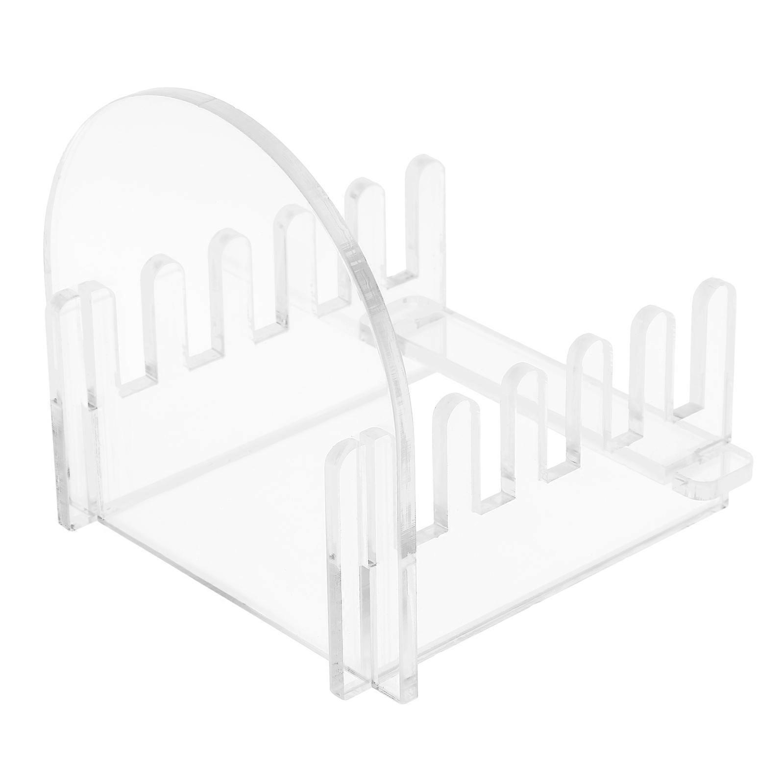 Transparent Acrylic Business card Holder for Office Desk Organization and Display Multifunctional Design 6.5 x 4.25 Inches