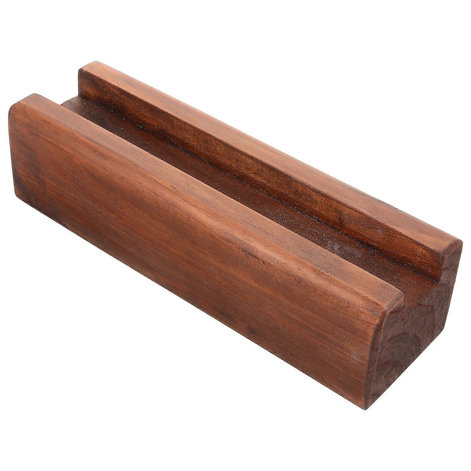 Stand Up Mirror Wood Display Rack Rectangular Shape Stable Support Home Decor 1Pcs