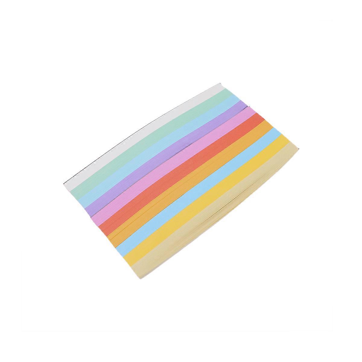 1350 Pieces Handwork Paper Handcraft Paper Star Origami Colorful Paper Craft Light Color