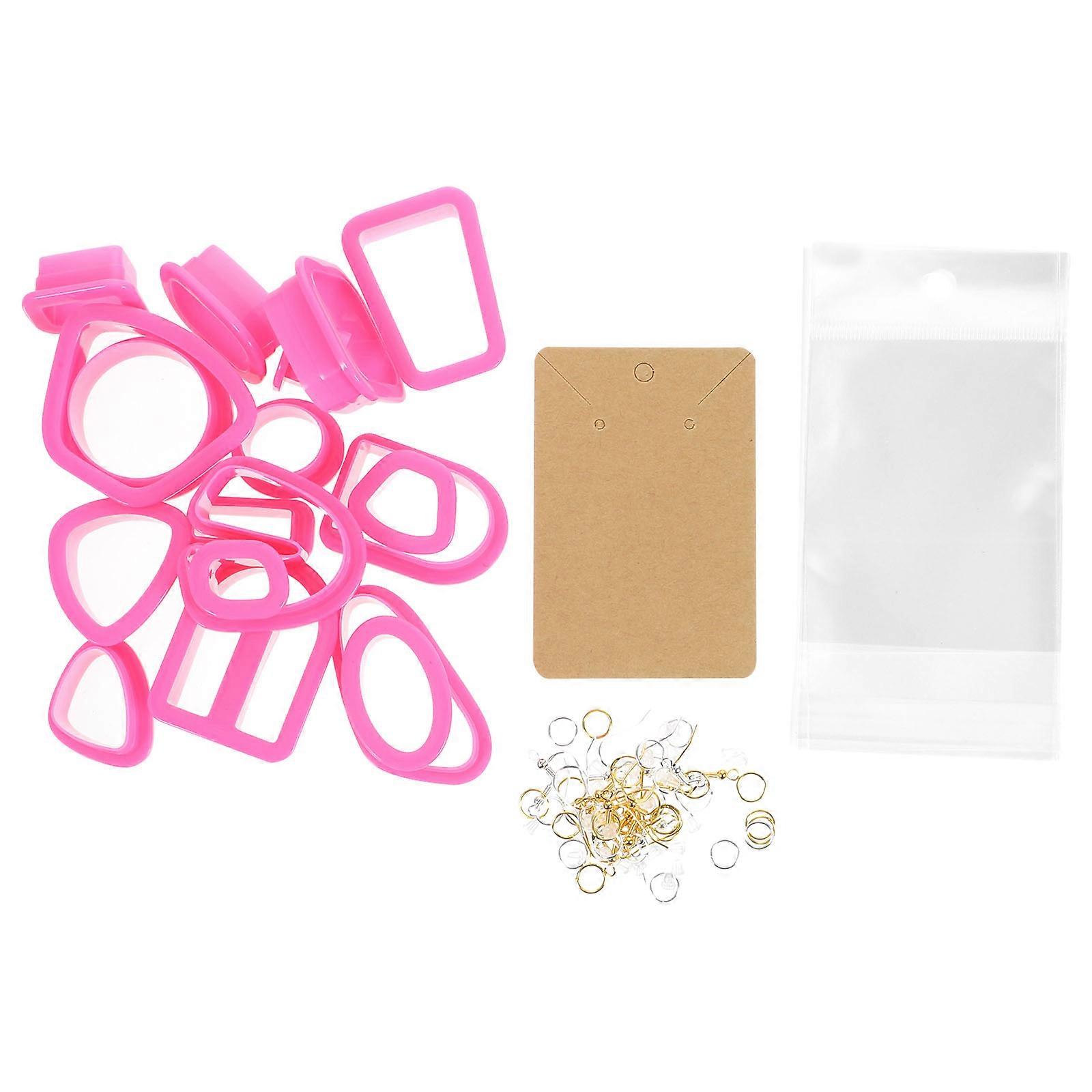 Polymer Clay Cutters Set for Earrings DIY Jewelry Making Molds Shapes Crafts Key Chains