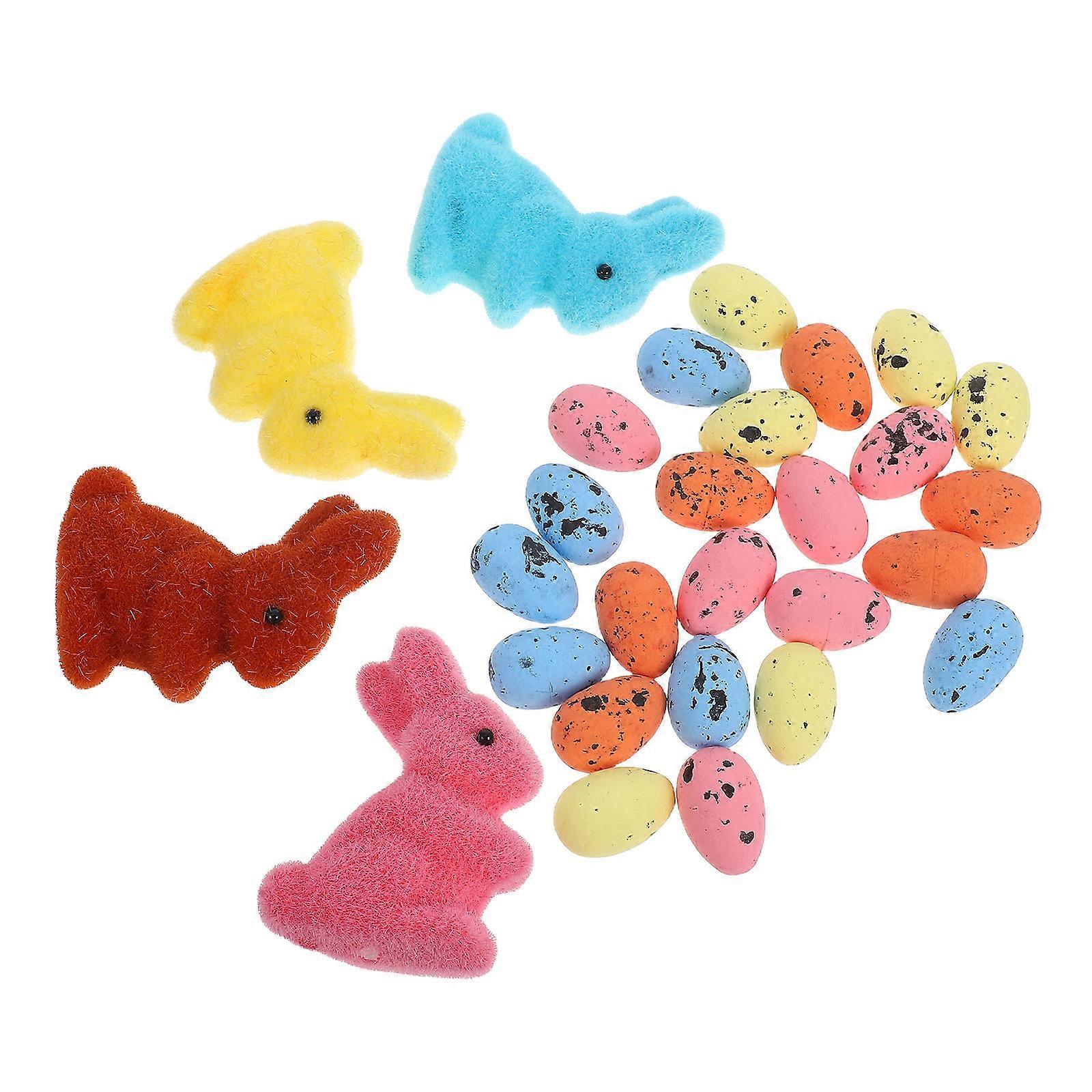 Easter Theme Egg Decor Decoration Set For Families Tabletop Decoration 1 Set