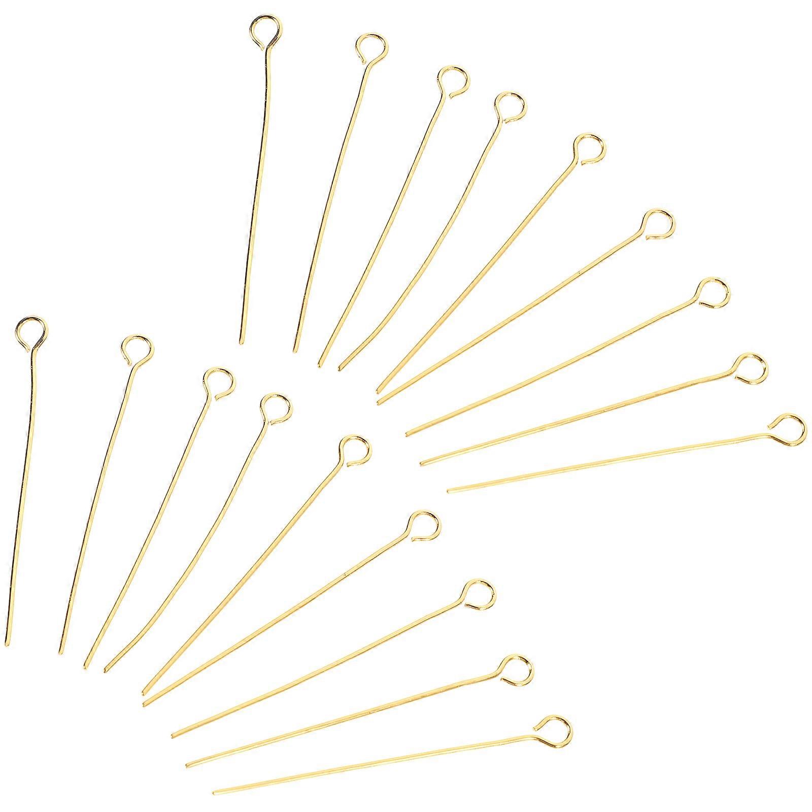 100pcs Eye Pins For Diy Jewelry Making Earring Necklace Findings For Crafting Bracelets Anklets More