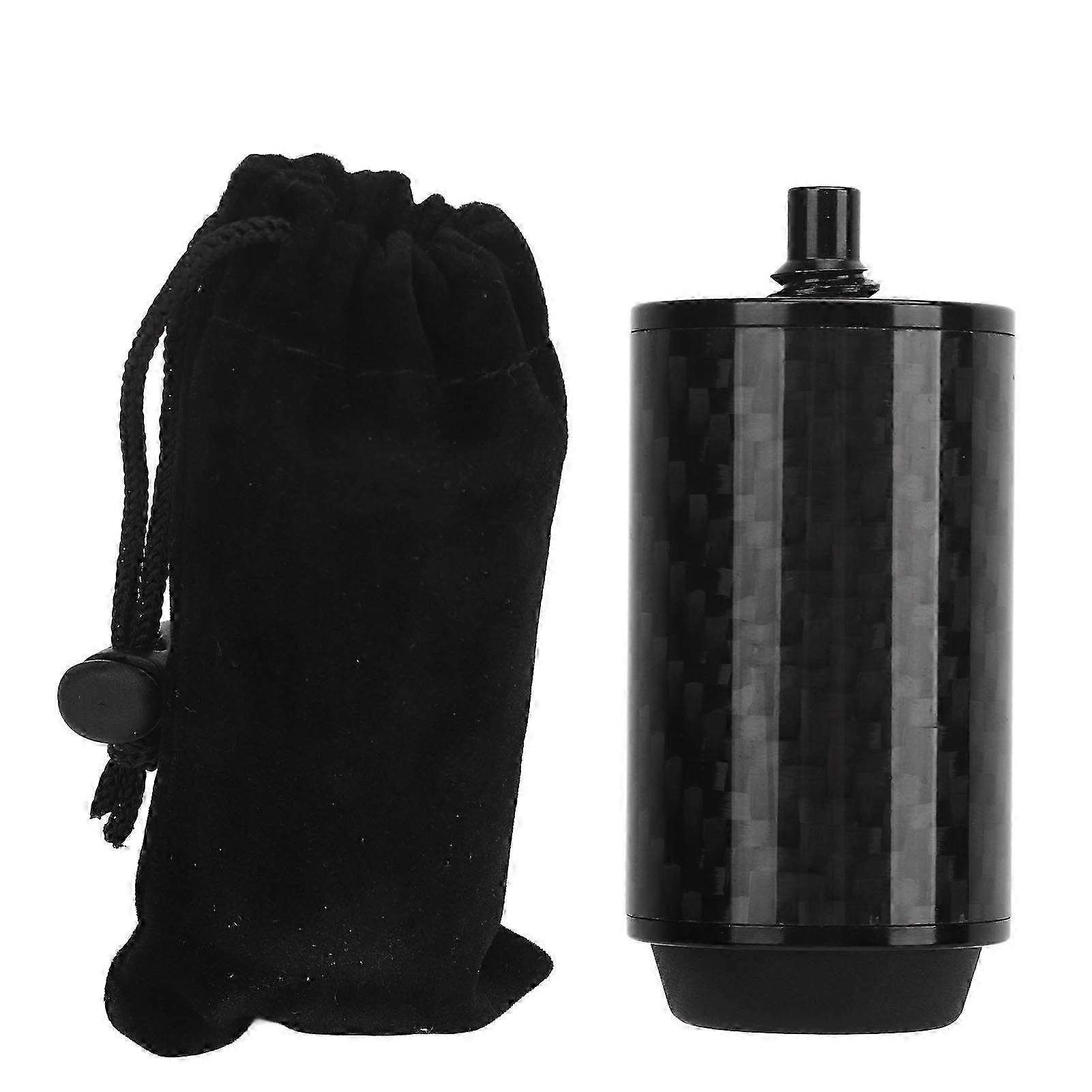 Professional Carbon Fiber Pool Cue Extension Tube with Bumper - Billiard Cue Extender in Black for Enhanced Performance