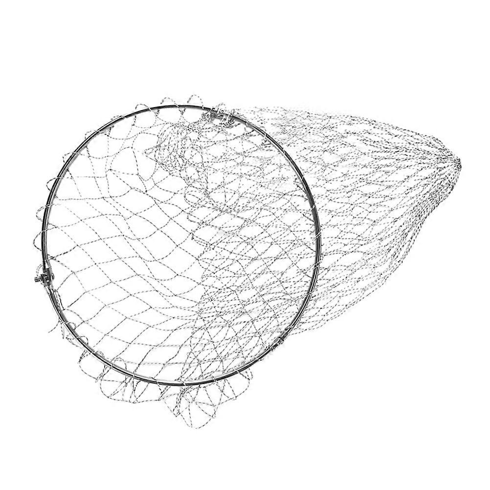 Fishing Net Fish Landing Net for Catching Netting Durable Grey