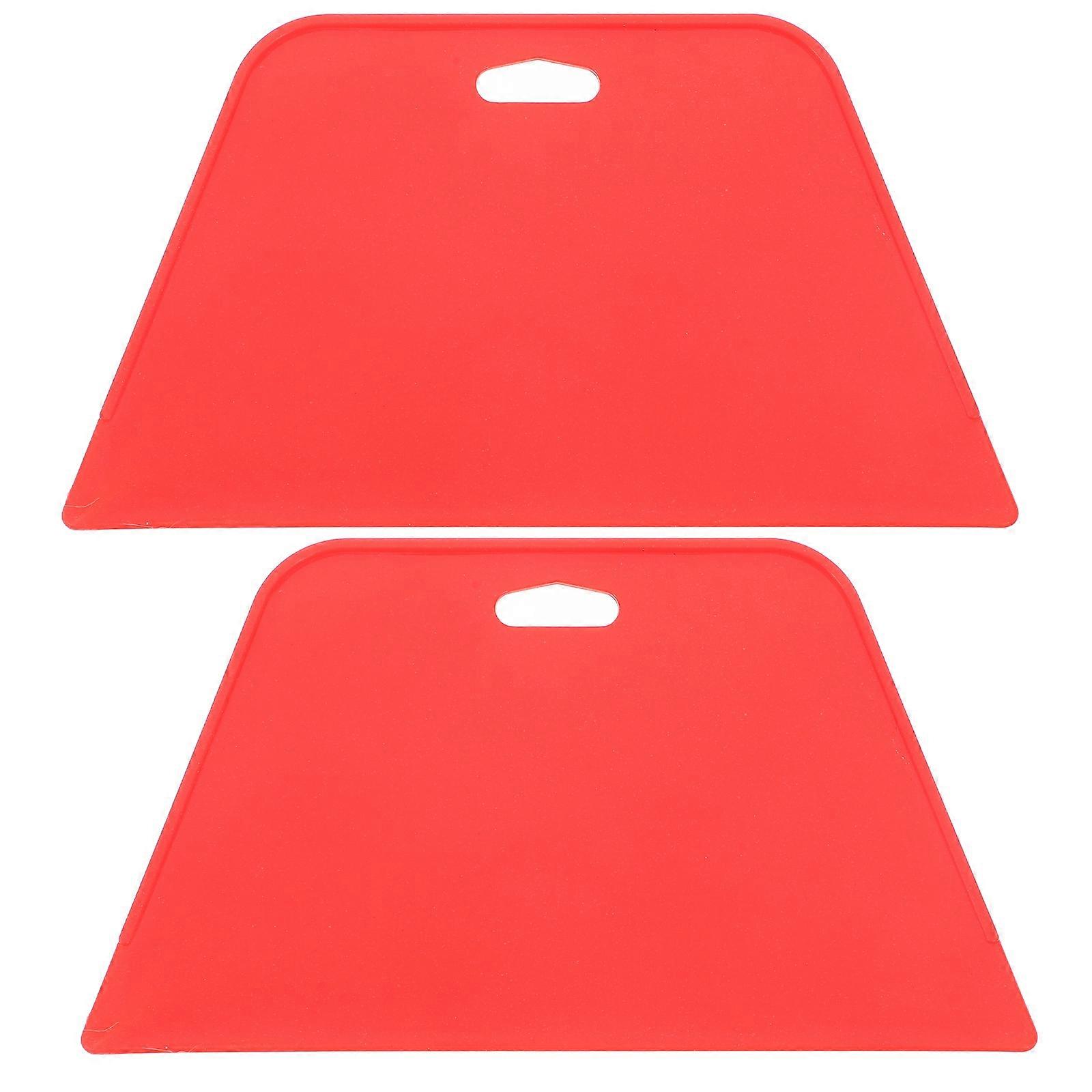 Window Tint Tool 2Pcs Wallpaper Squeegee Designed for Dirt Removal Red Abs Pp High Durability for Professionals
