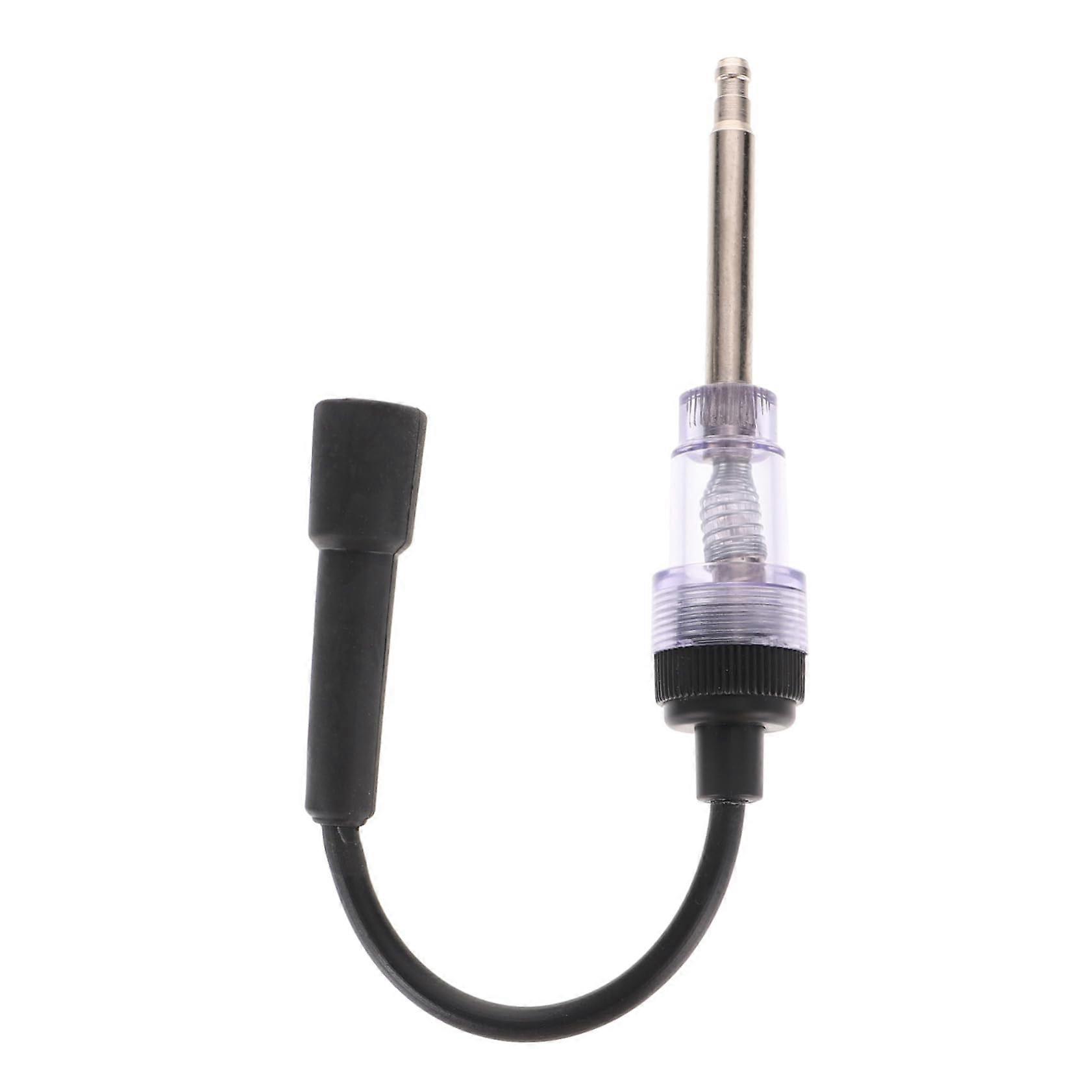 Ignition Tester Spark Plug Tester Tool for Lawn Mower, Black Glue, Spark Plug Cable Compatibility, Simple Design