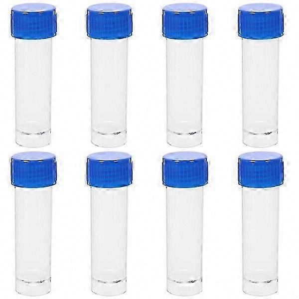 10 Pcs Plastic Specimen Cups 25-30ml, No Label Urine Containers for Medical Lab Use