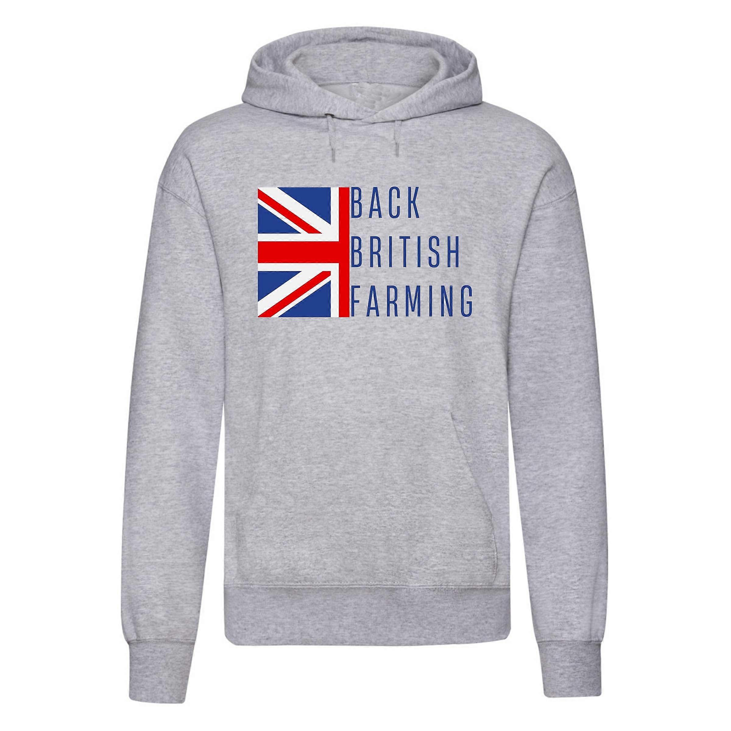 Back British Farmers Printed Hoodie